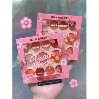 Bảng phấn mắt 11 màu MILA COLOR Sweet Peach Blossom