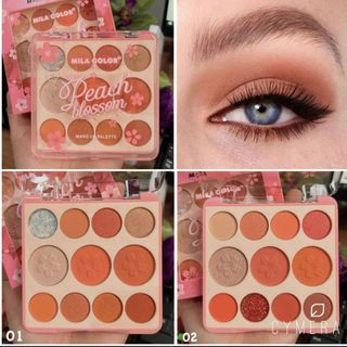 Bảng phấn mắt 11 màu MILA COLOR Sweet Peach Blossom