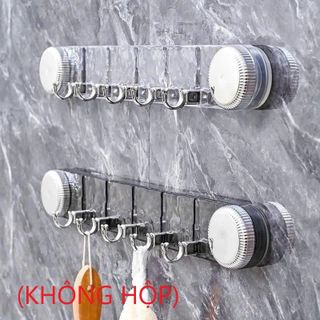 Thanh treo đồ 5 móc hít tường NC80 (KHÔNG HỘP)
