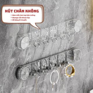 Thanh treo đồ 5 móc hít tường NC80