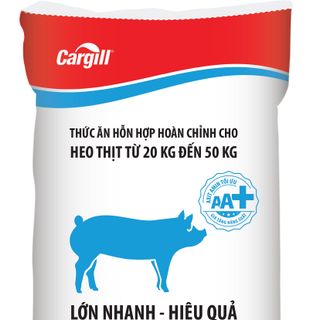 Thức ăn hỗn hợp cargill mã 9102 CHO HEO THỊT TỪ 20KG ĐẾN 50KG