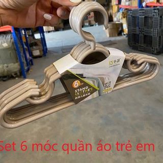 Set 6 móc quần áo trẻ em H696