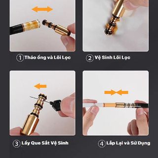 Hộp Đầu Tẩu Lọc Thuốc Lá 5 cái, Sử Dụng Lại Nhiều Lần, Dùng Cho Cả Các Size Nhỏ, Vừa và To, Bảo vệ sức khỏe, giá sỉ - giá buôn