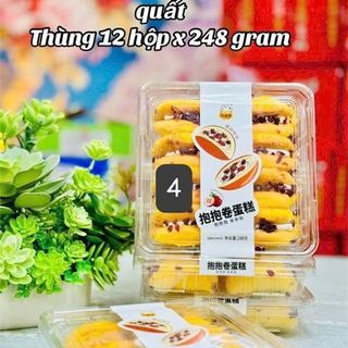Bánh Bông Lan Kẹp Sữa Việt Quất (Thùng 12 hộp x 248gr)
