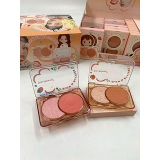 Bảng phấn má hồng và phấn bắt sáng Kiss Bèuaty