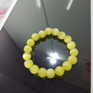 Chuỗi vòng tay phong thủy đẹp đá mắt mèo 10ly