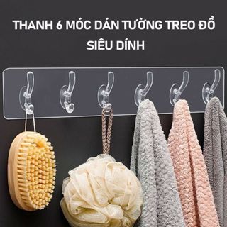 Thanh treo đồ 6 móc TRONG