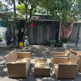 Sofa mây nhựa mới thanh lý giá rẻ