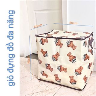 Túi đựng chăn màn 100L hình gấu nâu