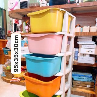 Tủ đa sắc 5 tầng Eccox có bánh xe