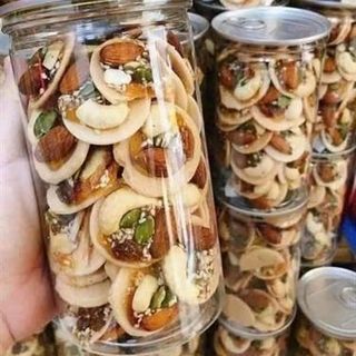 Bánh Đồng Tiền Mix Hạt (Thùng 50 Hủ x 300gr)