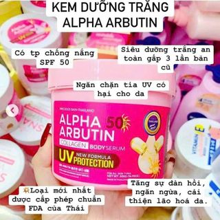 Kem Dưỡng Trắng Alpha Arbutin Collagen Body 500g
