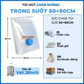 Túi hút chân không trong 60x80cm