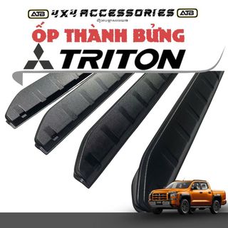 Ốp Chống Trầy Thành Bửng Xe Bán Tải Mitsubisi Triton 2024–2025 Phụ Kiện Bảo Vệ Thành Bửng Sau Bằng Nhựa ABS