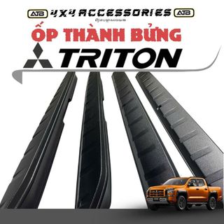 Ốp Chống Trầy Thành Bửng Xe Bán Tải Mitsubisi Triton 2024–2025 Phụ Kiện Bảo Vệ Thành Bửng Sau Bằng Nhựa ABS