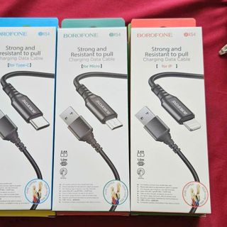 Cáp sạc borofone bx54 dây dù- iphone