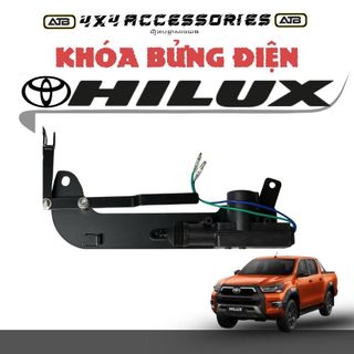 Khóa Bửng, Lock Bửng Điện Cho Toyota Hilux - Tích Hợp Chìa Khóa Zin, Phụ Kiện Cho Xe Bán Tải