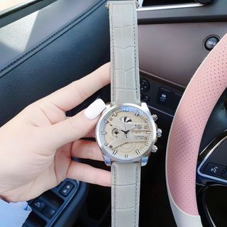 SALE BỎ MẪU ĐỒNG HỒ NAM TRUNG CẤP TAD HẺUER DÂY DA CHONOGRAP MẶT LỚN