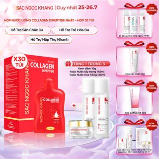 Nước Uống Collagen Dipeptide Sắc Ngọc Khang [Hộp 30 Túi] TẶNG 1 Trong 3 Món Bất Kỳ