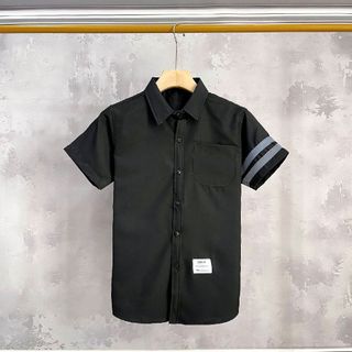 Áo sơ mi phối viền tay áo (Mã : HOKO75) - unisex -menswear