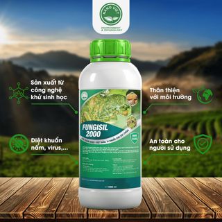 Chế Phẩm Nano Fungisil-2000 Phòng Ngừa Và Diệt Trị Nấm, Vi Khuẩn, Vi-rút Gây Bệnh Cho Cây Ăn Trái 1L