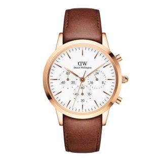 ĐỒNG HỒ NAM CAO CẤP DANIEL W CHONOGRAPH DÂY DA FULLBOX TEM