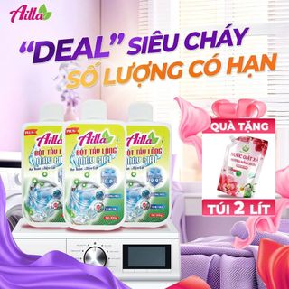 Combo 3 Chai Bột Vệ Sinh Lồng Giặt Ailla 300g Loại Bỏ Nấm Mốc, Vi Khuẩn Máy Giặt