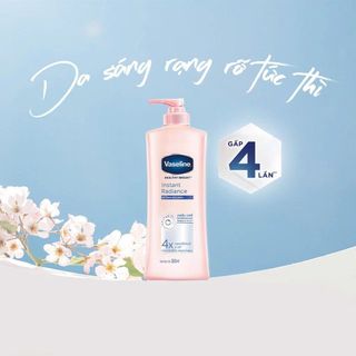 Sữa dưỡng thể Vaseline Healthy Bright Instant Radiance trắng da tức thì- 320ml