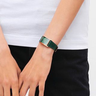 ĐỒNG HỒ NỮ CAO CẤP DANIEL W BOUND DÂY DA MẶT CHỮ NHẬT FULLBOX TEM