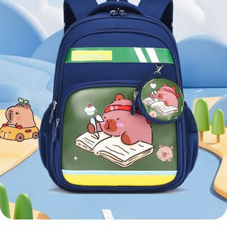 CẶP BALO HỌC SINH BỀN BỈ, SIÊU NHẸ – HÌNH CAPYBARA CỰC KỲ DỄ THƯƠNG WH840 - WINNIE HOUSE