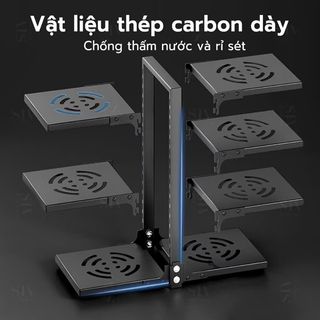 Kệ để xoong nồi chảo nhiều tầng, kệ gầm bếp đa năng chịu lực tốt