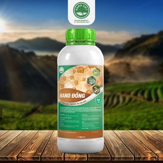 Dung Dịch NANO ĐỒNG Phòng Trừ Nấm Bệnh, Vi Khuẩn Có Hại Cho Cây Cảnh, Hoa Màu, Cây Ăn Trái 1L