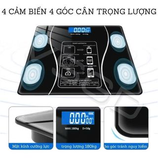 Cân Điện Tử Kết Nối Bluetooth Phân Tích Chỉ Số Cơ Thể