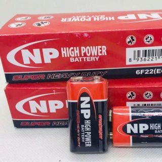 HỘP 10 PIN VUÔNG NATIONAL POWER 9V NP