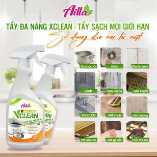 [Mua 1 tặng 2] Tẩy Đa Năng XClean 500ml Vệ Sinh Sạch Dầu Mỡ, Xử Lý Cặn canxi an toàn sạch bụi bẩn Trên Thiết Bị Nhà Bếp