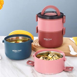 CÀ MEN, HỘP CƠM 2 TẦNG GIỮ NHIỆT INOX