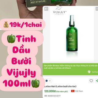 Tinh Dầu Bưởi ViJully Xịt Bưởi Dưỡng Tóc Kích Mọc Tóc Nhanh