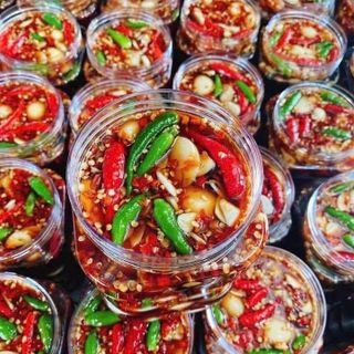 Trứng cút ngâm tương hủ 50 trứng