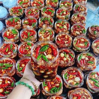 Trứng cút ngâm tương hủ 50 trứng
