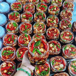 Trứng cút ngâm tương hủ 50 trứng