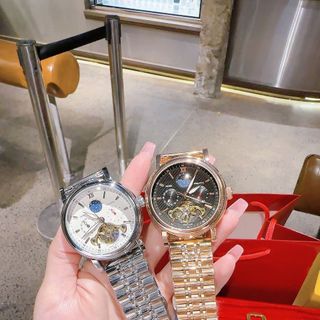 SALE BỎ MẪU ĐỒNG HỒ NAM TRUNG CẤP PHATEK DÂY THÉP SỐ VẠCH AUTOMATIC
