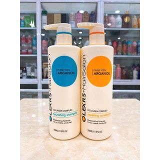 Cặp Dầu Gội Xả Olexrs Argan Oil Collagen Hair Salon 500ml