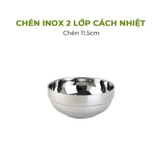Bát ăn cơm inox 11.5cm có ngấn