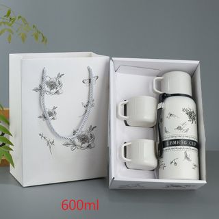 Bình giữ nhiệt kèm 2 cốc FLOWER CUP 600ml