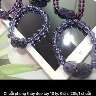 Chuỗi đeo tay phong thủy màu tím