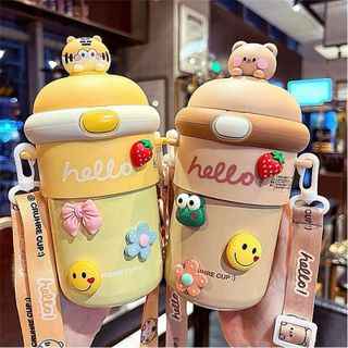Bình nước nhựa Hello kèm sticker 500ml