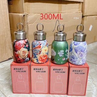 Bình giữ nhiệt bầu IN HOA 300ML