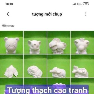 Tượng thạch cao tranh cát giá sĩ