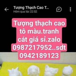 Tượng thạch cao tranh cát giá sĩ