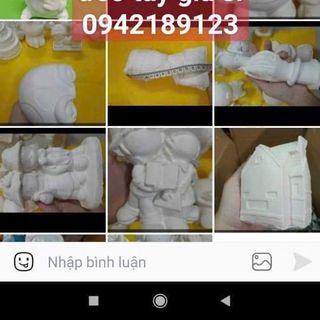 Tượng thạch cao tranh cát giá sĩ